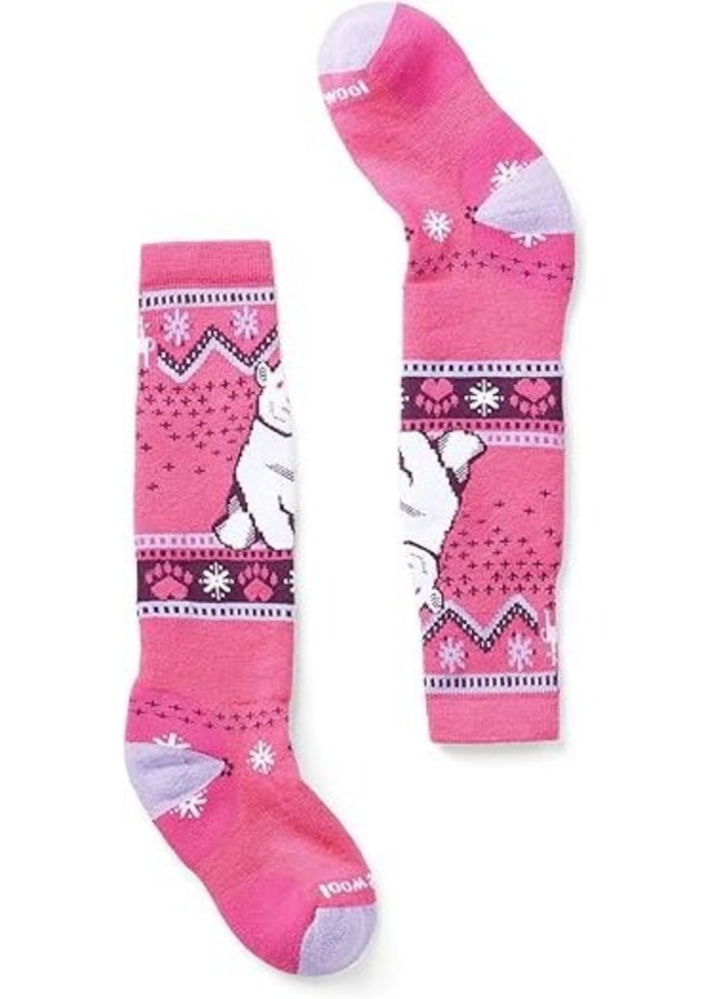 Smartwool Full Cushion Polar Bear Pattern Over The Calf Socks (Toddler/Little Kid/Big Kid)