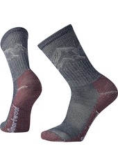 Smartwool Hike Classic Edition Light Cushion Mountain Pattern Crew Socks, Men's, Large, Blue