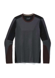 Smartwool Men's Intraknit 250 Thermal Colorblock Crew Tee In Forged Iron