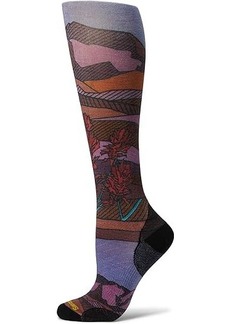 Smartwool Ski Zero Cushion Floral Field Print Over the Calf