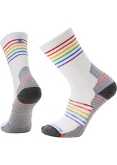 SmartWool Adult Hike Light Cushion Pride Pattern Crew Socks, Men's, Medium, Black