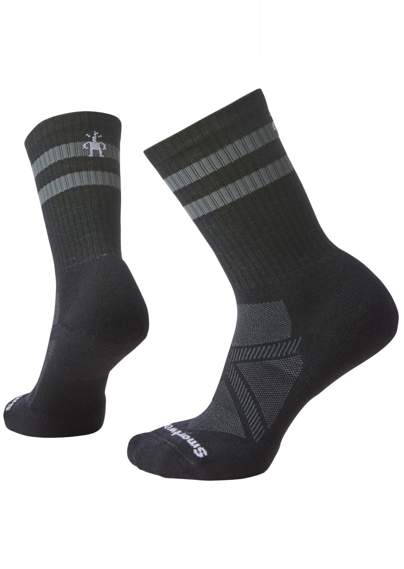 Smartwool Athletic Stripe Crew Sock, Women's, Large, Black