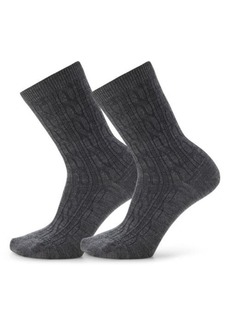 Smartwool Everyday 2-Pack Wool Blend Cable Crew Socks