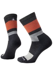 Smartwool Everyday Blocked Stripe Crew Sock, Men's, Large, Gray | Father's Day Gift Idea