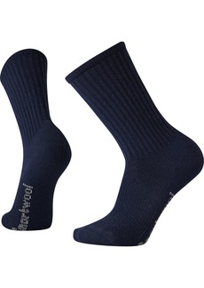 Smartwool Hike Classic Edition Light Cushion Solid Crew Socks, Men's, Large, Blue