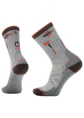 SmartWool Hike Light Cushion Camp Gear Crew Socks, Men's, Medium, Gray