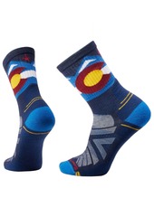 Smartwool Men's Hike Light Cushion Colorado Crew Sock, Medium, Blue