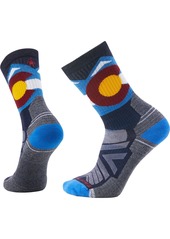 Smartwool Men's Hike Light Cushion Colorado Crew Socks, Large, Blue