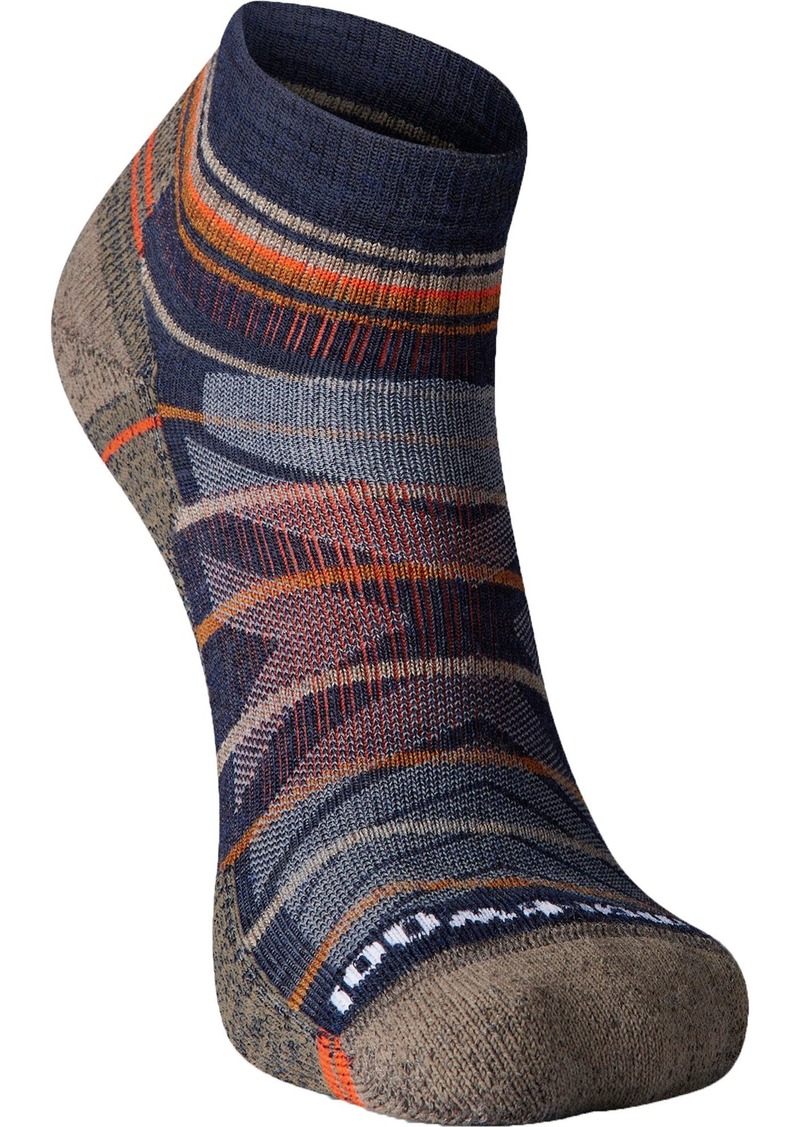 Smartwool Men's Hike Light Cushion Pattern Ankle Socks, Medium, Blue | Father's Day Gift Idea