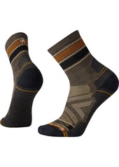 Smartwool Men's Hike Light Cushion Striped Mid Crew Socks, Medium, Brown