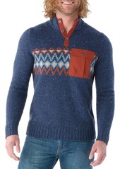 Smartwool Men's Long Sleeve Heavy Henley Sweater, Small, Gray