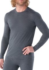 Smartwool Men's Merino Classic All-Season Base Layer Long Sleeve, Medium, Gray