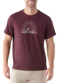 SmartWool Men's Never Summer Mountain Graphic Short Sleeve T-Shirt, Large, Purple
