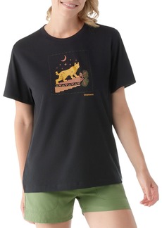 SmartWool Men's Nightfall In The Forest Graphic Short Sleeve T-Shirt, Medium, Black