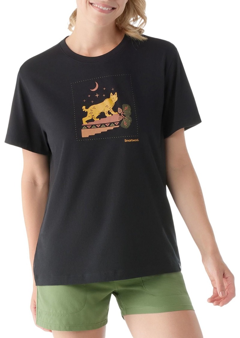SmartWool Adult Nightfall In The Forest Graphic Short Sleeve T-Shirt, Men's, Medium, Black