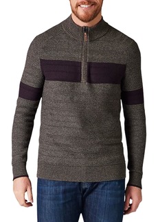 Smartwool Men's Ripple Ridge Stripe Half Zip Pullover Sweater, Small, Gray