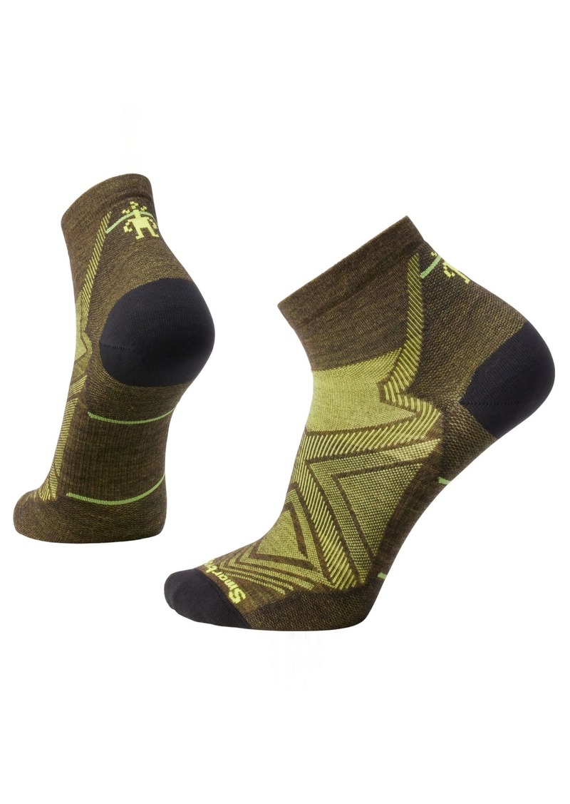 Smartwool Men's Run Zero Cushion Ankle Sock, XL, Green