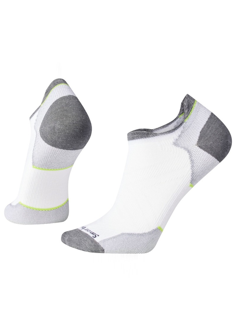 Smartwool Men's Run Zero Cushion Low Ankle Sock, XL, White