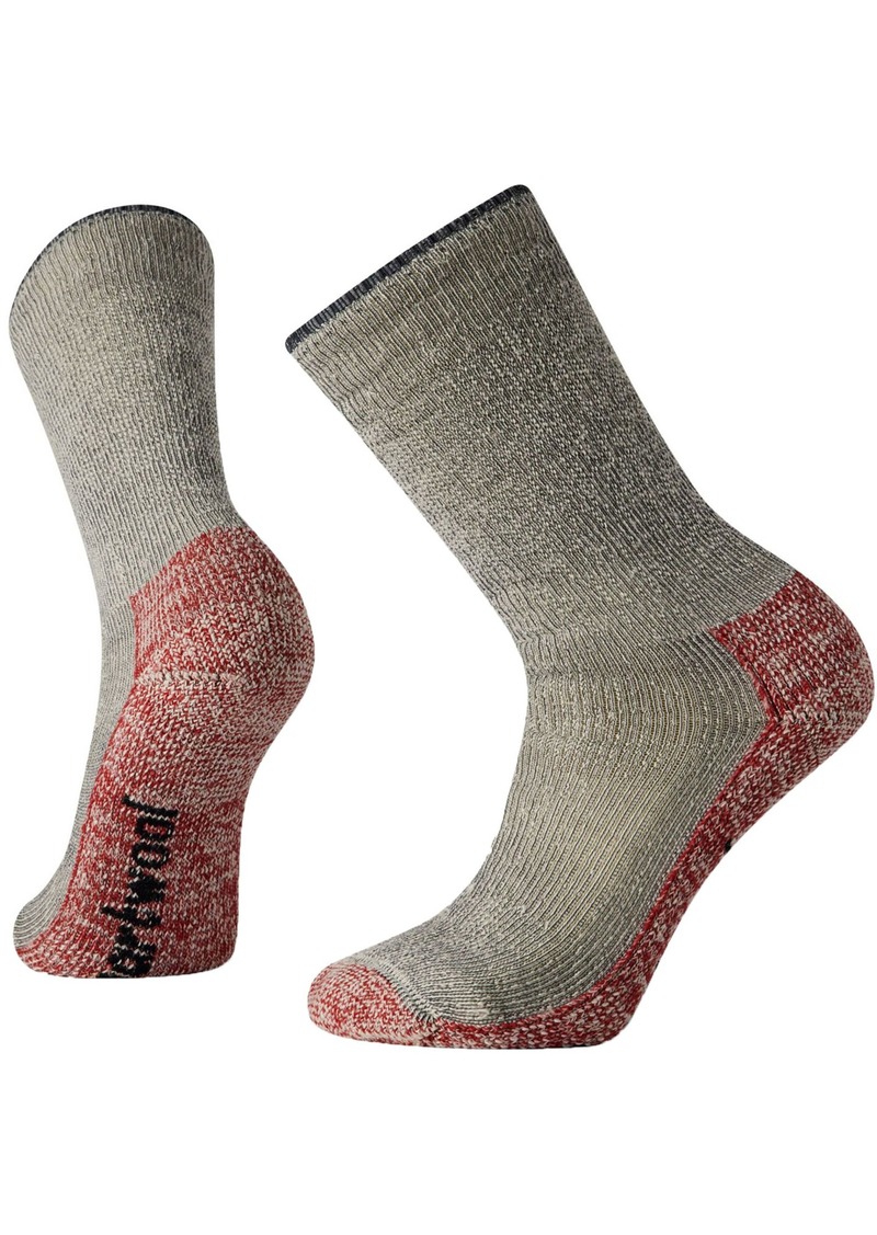Smartwool Mountaineer Classic Edition Maximum Cushion Crew Socks, Men's, Medium, Gray | Father's Day Gift Idea