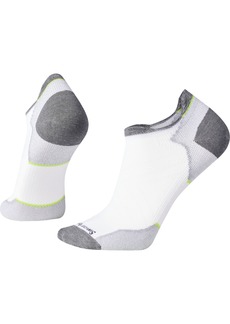 Smartwool Run Zero Cushion Low Ankle Socks, Men's, Large, White