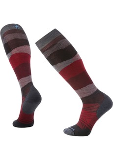 Smartwool Targeted Cushion Pattern Over The Calf Ski Socks, Men's, Large, Gray | Father's Day Gift Idea