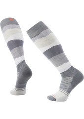 Smartwool Targeted Cushion Pattern Over The Calf Ski Socks, Men's, Large, Gray | Father's Day Gift Idea