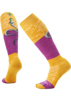 Smartwool Women's Athlete Edition Backcountry Ski Over The Calf Socks, Medium, Yellow | Father's Day Gift Idea
