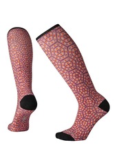 Smartwool Women's Compression Hexa-Jet Printed Over The Calf Sock