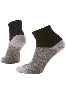 Smartwool Women's Everyday Cable Ankle Boot Sock, Small, Black | Father's Day Gift Idea