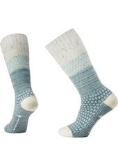 Smartwool Women's Everyday Popcorn Cable Crew Socks, Medium, Natural Donegal | Father's Day Gift Idea