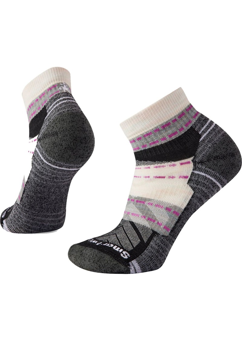 Smartwool Women's Hike Light Cushion Margarita Ankle Socks, Medium, White | Father's Day Gift Idea