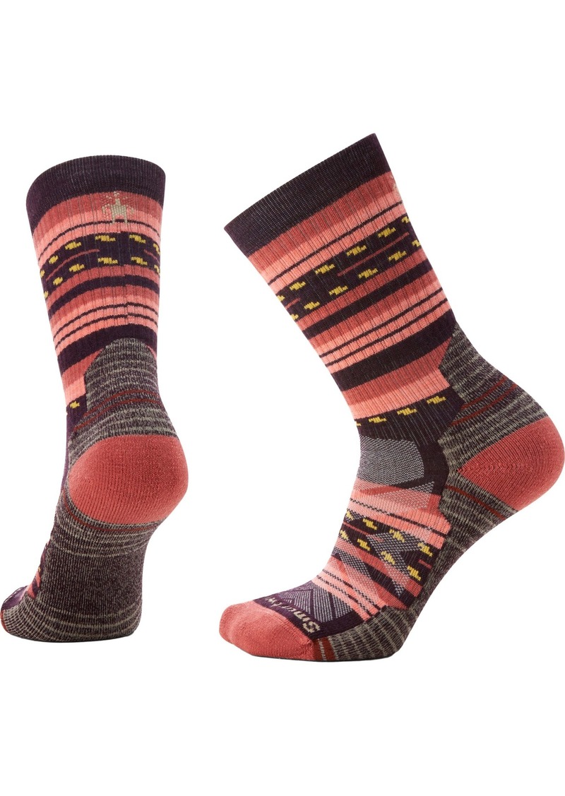Smartwool Women's Hike Light Cushion Margarita Crew Socks, Large, Red | Father's Day Gift Idea