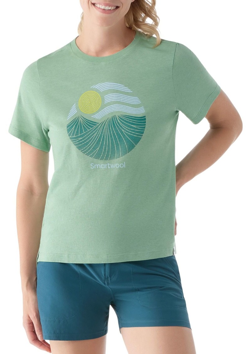SmartWool Women's Horizon View Short Sleeve Graphic T-Shirt, Small, Green