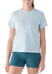 SmartWool Women's Perfect Crew Short Sleeve T-Shirt, Small, Pecan Brown