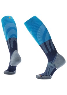 SmartWool Women's Run Targeted Cushion Compression OTC Socks, Medium, Blue