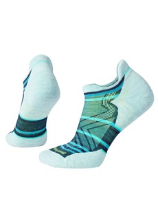 SmartWool Women's Run Targeted Cushion Stripe Low Ankle Socks, Medium, Blue