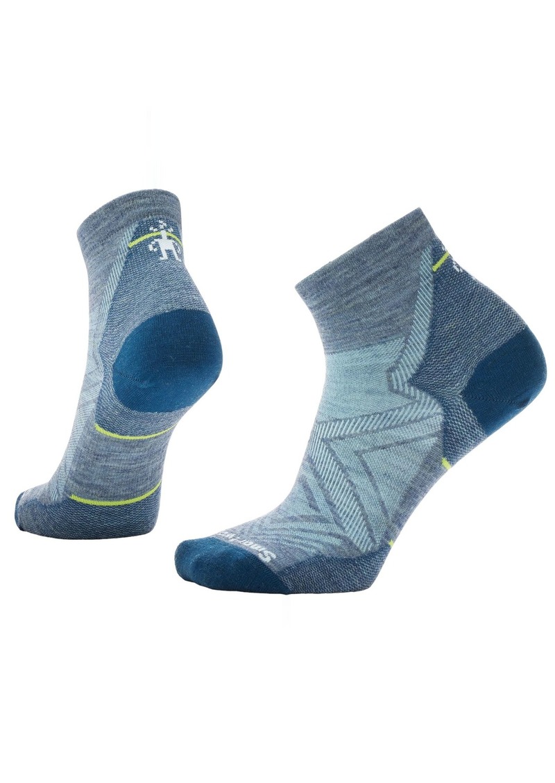 Smartwool Women's Run Zero Cushion Ankle Sock, Small, Blue | Father's Day Gift Idea