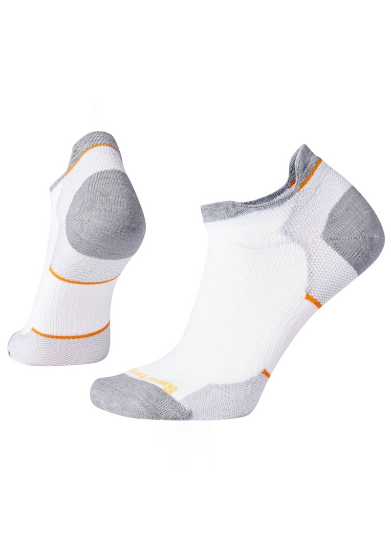 SmartWool Women's Run Zero Cushion Low Ankle Socks, Medium, White | Father's Day Gift Idea
