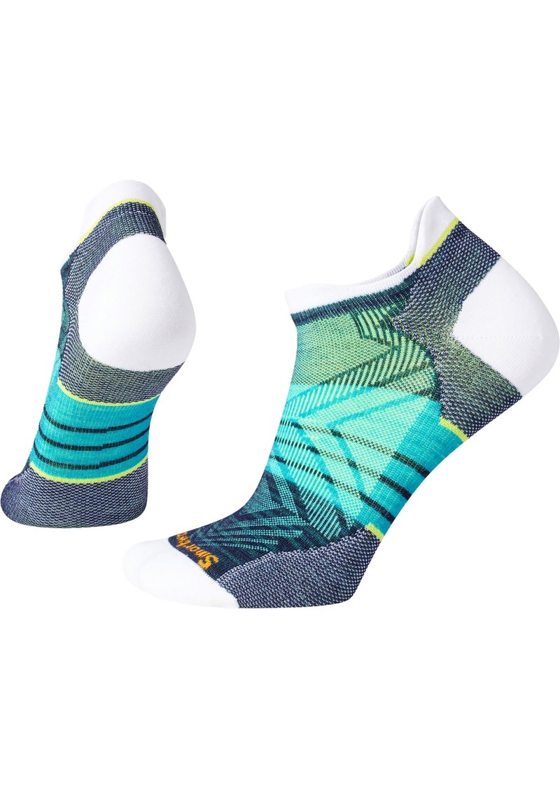 Smartwool Women's Run Zero Cushion Stripe Low Ankle Socks, Small, White | Father's Day Gift Idea