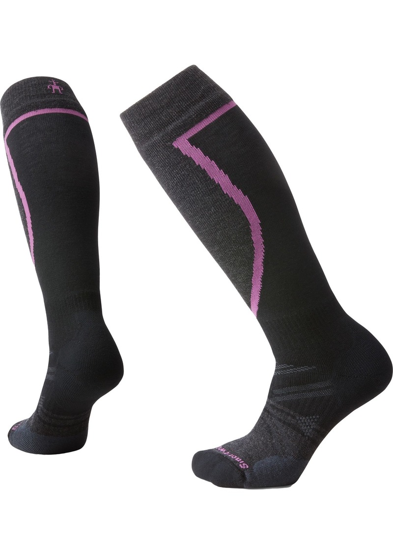 Smartwool Women's Ski Full Cushion Over The Calf Socks, Medium, Black | Father's Day Gift Idea