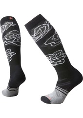 Smartwool Women's Ski Full Cushion Pattern Over The Calf Socks, Medium, Black