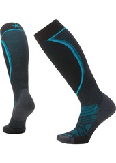 Smartwool Women's Ski Targeted Cushion Over The Calf Socks, Medium, Gray