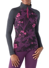 Smartwool Women's Thermal Merino ¼ Zip Pullover, Small, Purple