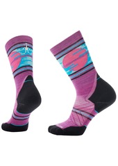 SmartWool Women's Trail Run Targeted Cushion Sunset Trail Crew Socks, Medium, Gray | Father's Day Gift Idea