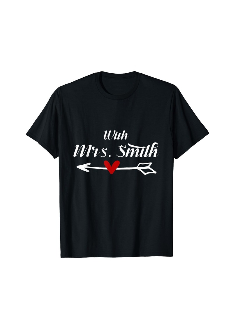 Mrs. Smith With Mr. Smith Married Couples Matching T-Shirt