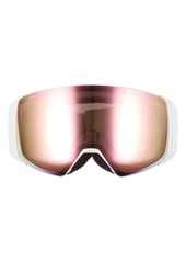 Smith 4D MAG 200mm Special Fit Snow Goggles in White Vapor/Rose Gold Mirror at Nordstrom