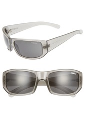 Smith Bauhaus 59mm ChromaPop™ Polarized Wraparound Sunglasses