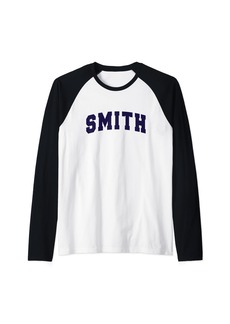 Smith College Retro Men Women Tee Raglan Baseball Tee