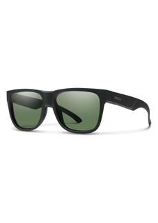 SMITH Lowdown 2 Sunglasses, Women's, Matte Black/ChromaPop Polarized Gray Green
