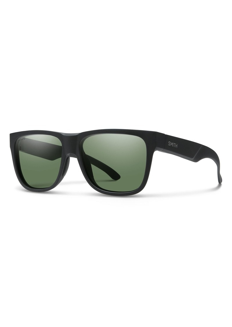 SMITH Lowdown 2 Sunglasses, Men's, Matte Black/ChromaPop Polarized Gray Green